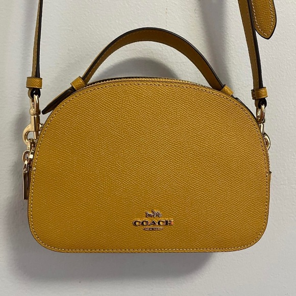 Coach Serena Mustard Yellow Crossbody Bag - Picture 1 of 4